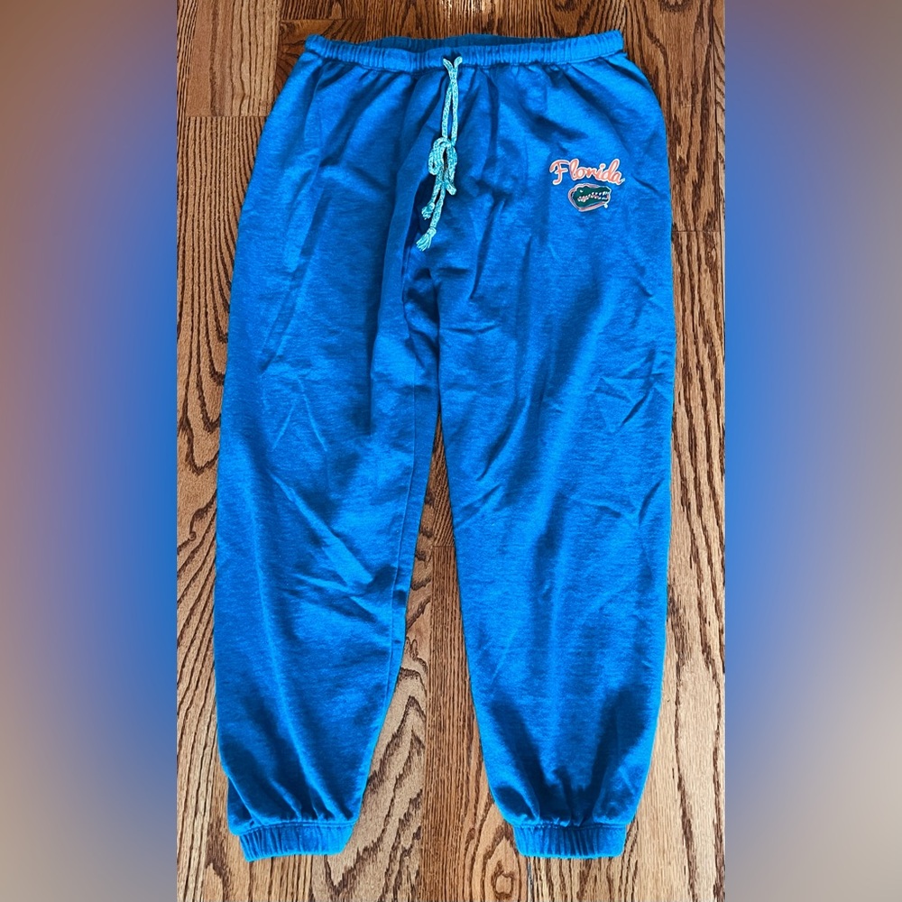 Florida Gators Concepts Sport Women's Mainstream Knit Joggers- Royal- Size Large
